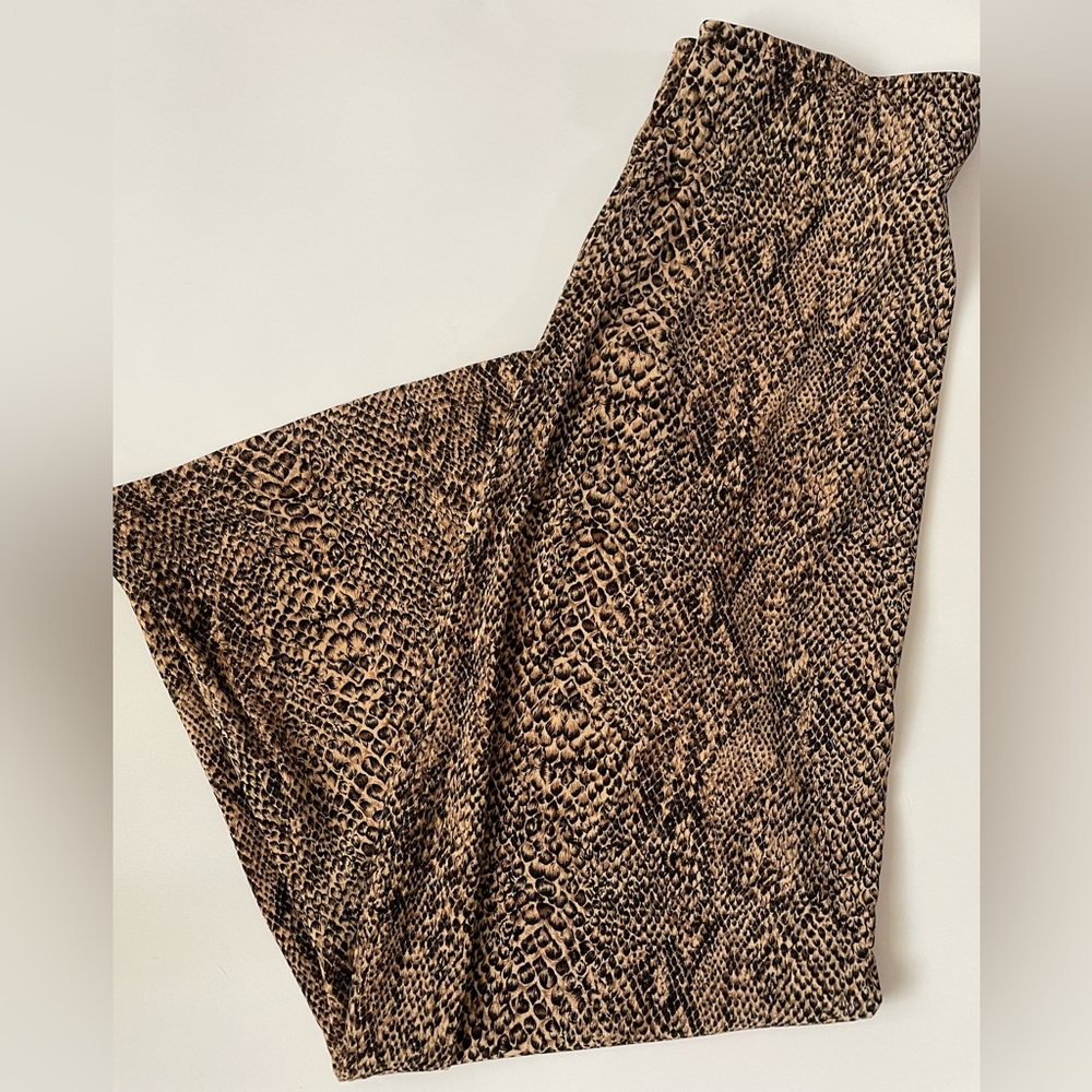 Snake print maxi skirt